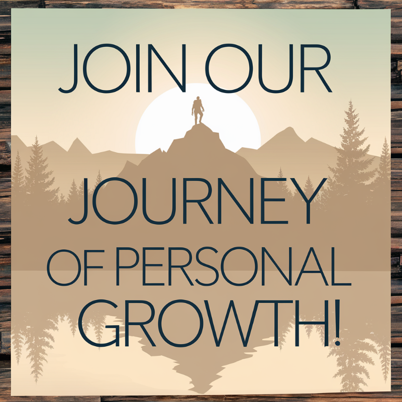 Join our Journey of personal Growth! An image that advertises Double Edge Collective's Blog space.