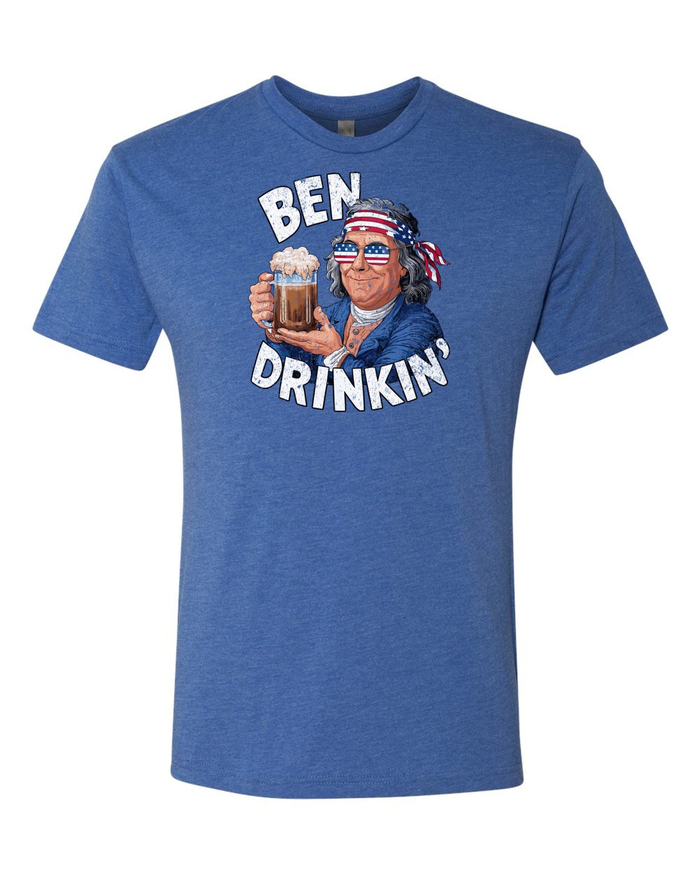 Ben Drinkin' T - Shirt: Quirky Benjamin Franklin Tee for Party Animals! - 