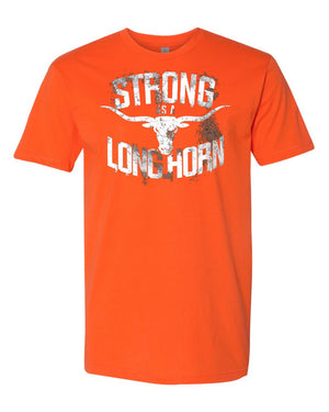 Classic Orange Strong as a Longhorn T-Shirt | Texas Pride Apparel -