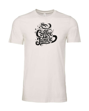 Coffee Junkies Vintage White Bella Canvas Tee - 