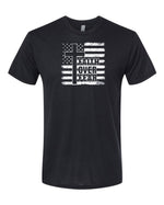 Faith Over Fear Cool Christian Cross American USA Flag T-Shirt -