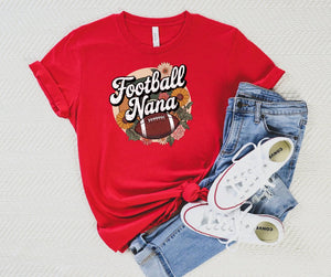 Floral Football Nana Halftone Tee - 