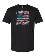 Land of The Free Home Of The Brave Graphic Tee -