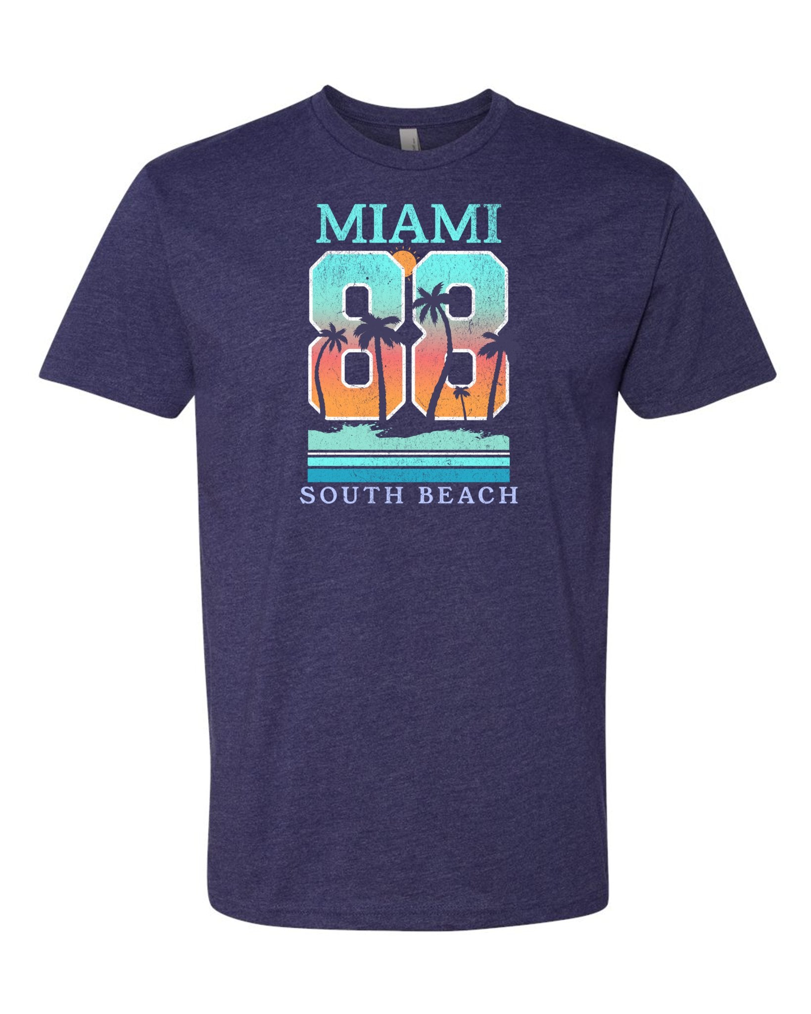 Miami 88 South Beach Retro Vibes T-Shirt: Embrace the Sun-kissed Style! -