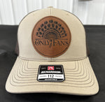 Richardson 112 Leather Patch Hat: Khaki/Coffee Only Fans Turkey Fan - 