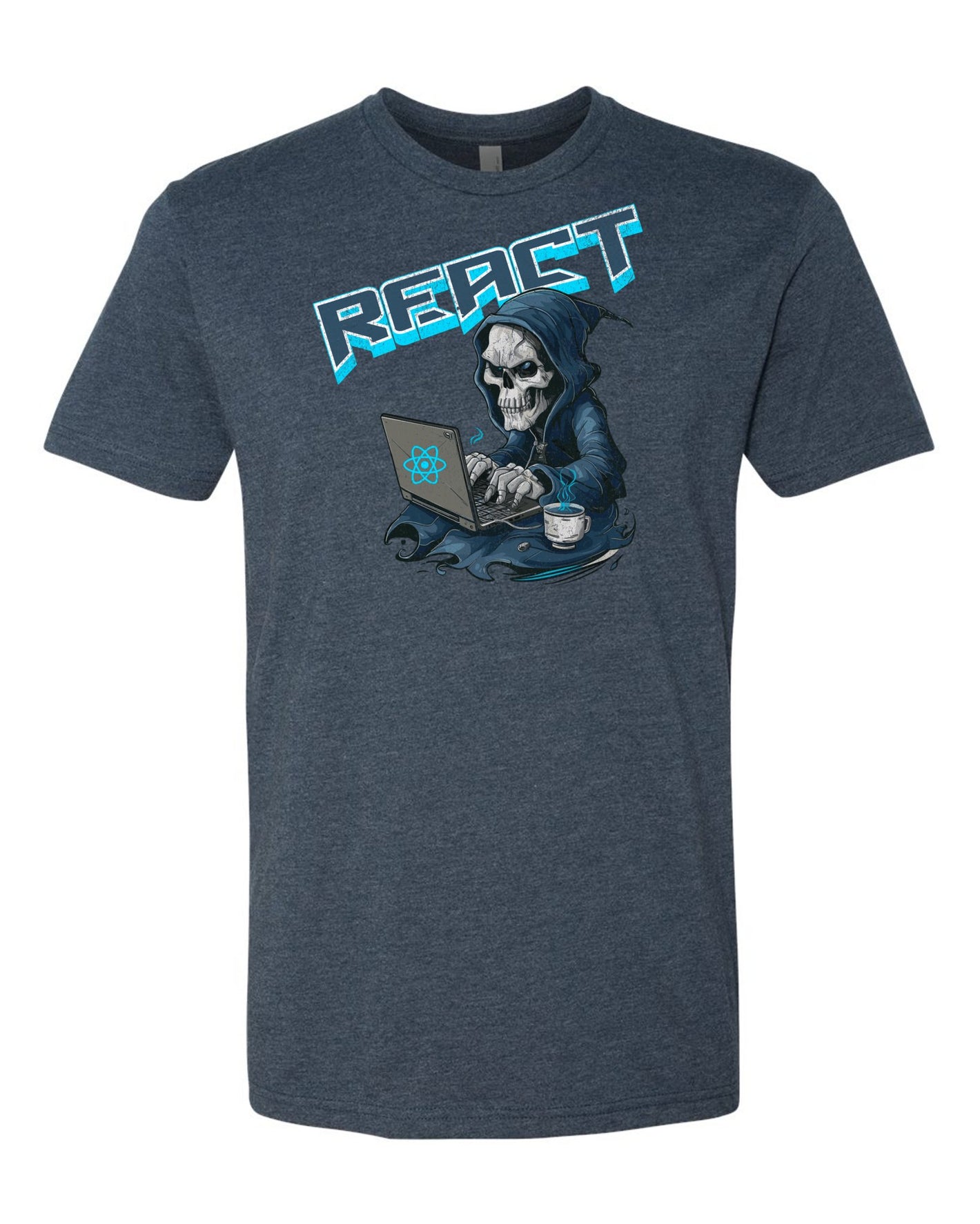 Show Your Love for React.js with Our Stylish Programming Skeleton T-Shirt! -