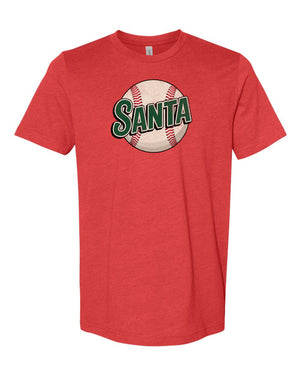 Simple Santa Baseball Tee - 