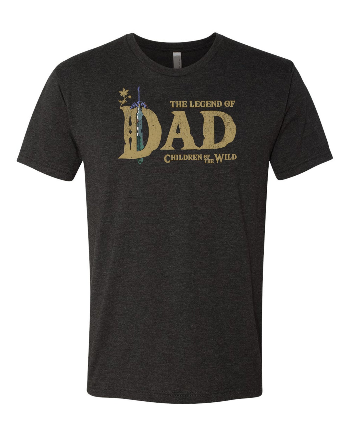 The Legend of Dad Children of the Wild T-Shirt | Vintage Black Triblend Tee -