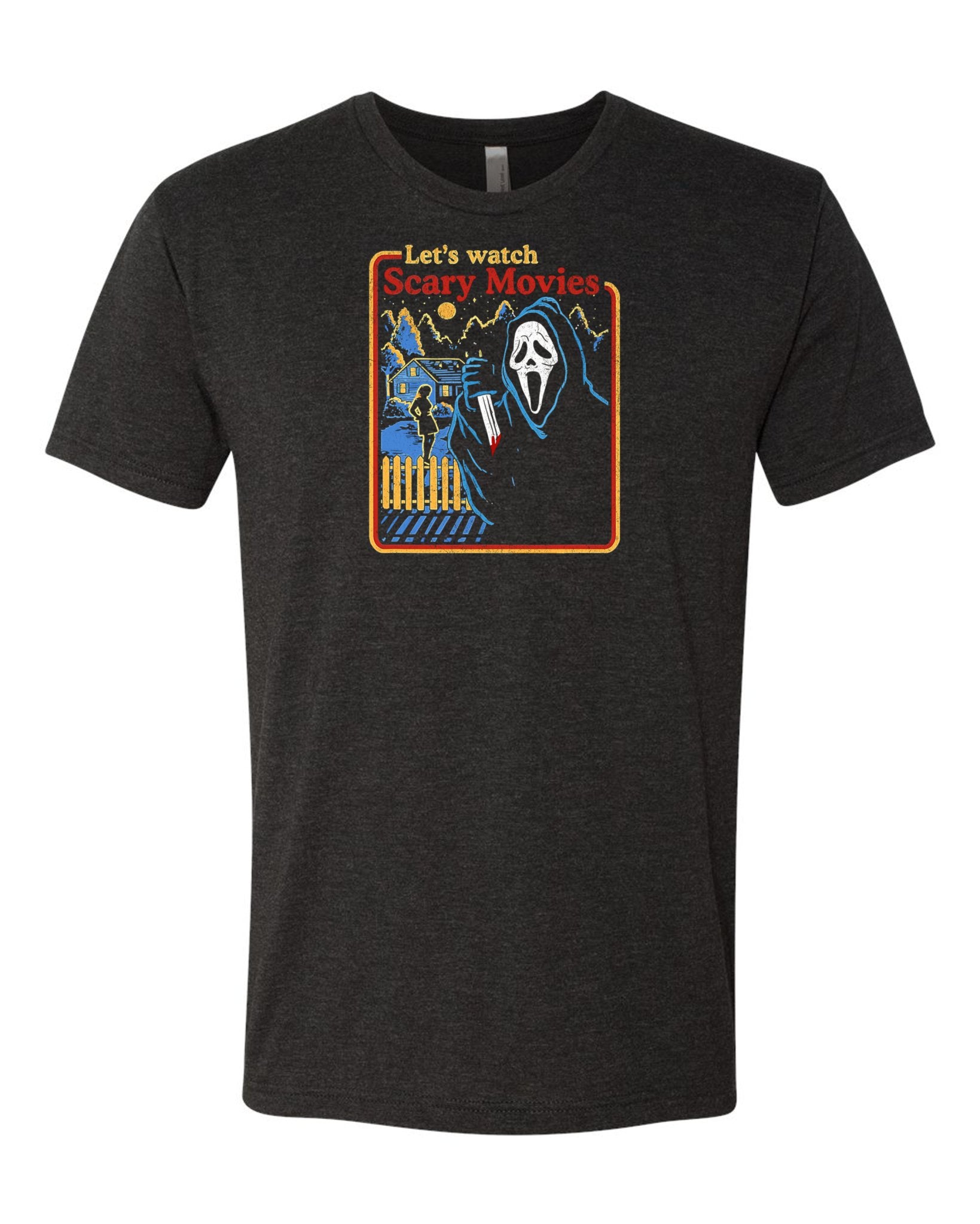 Vintage Let’s Watch Scary Movies | Classic Horror Tee -