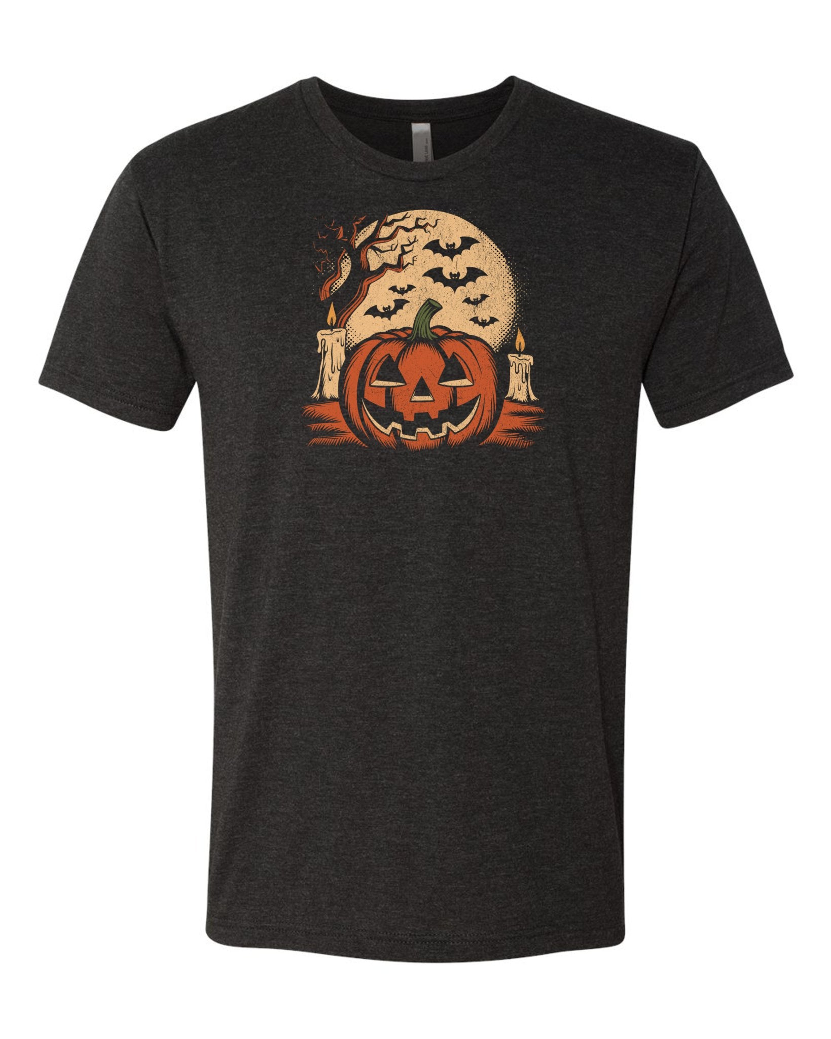 Vintage Pumpkin Scene Halloween Classic T-Shirt - 