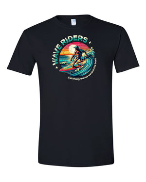 Wakeboard Tee Catching Waves Behind The Boat - 