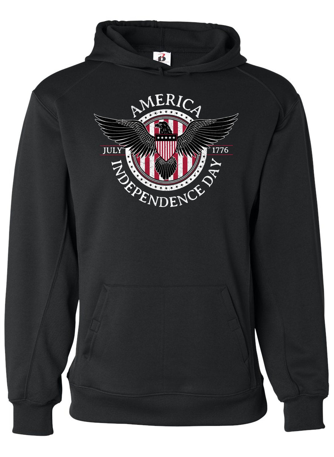 America 1776 Black Hoodie Edition | Patriotic Apparel for American Patriots -