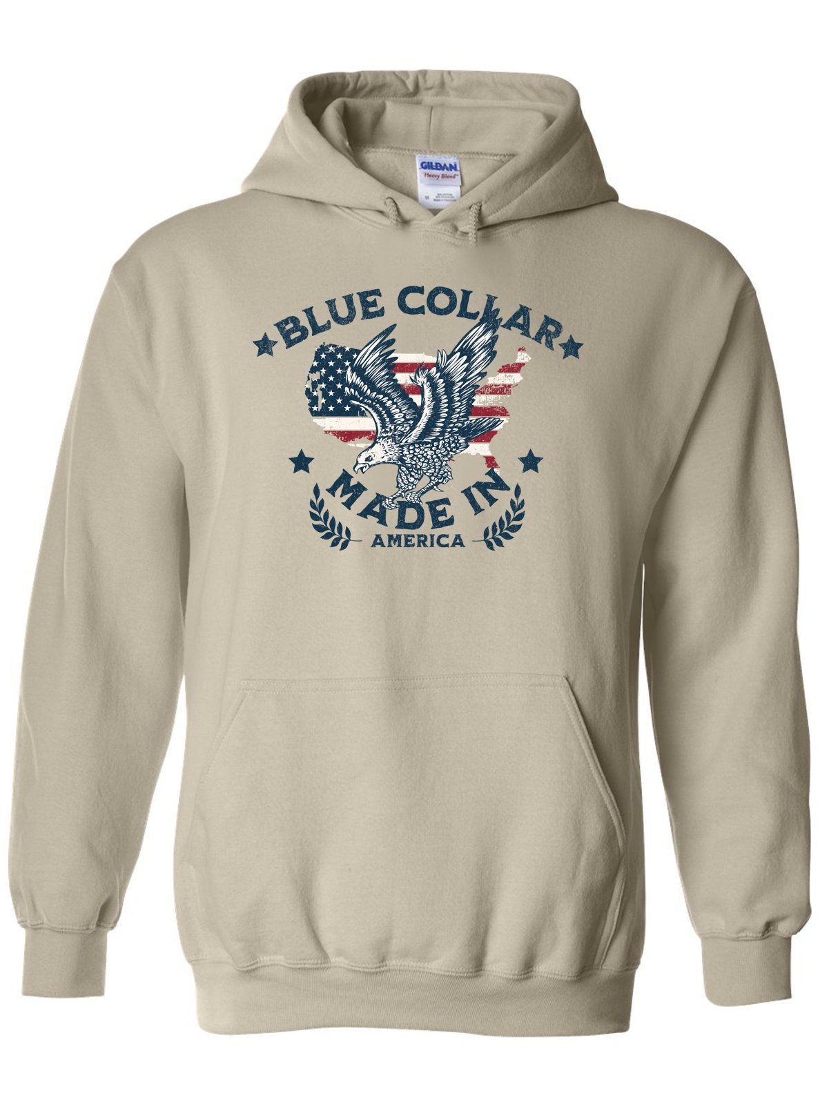 Blue Collar Made in America Hoodie | Hardworking Americans -