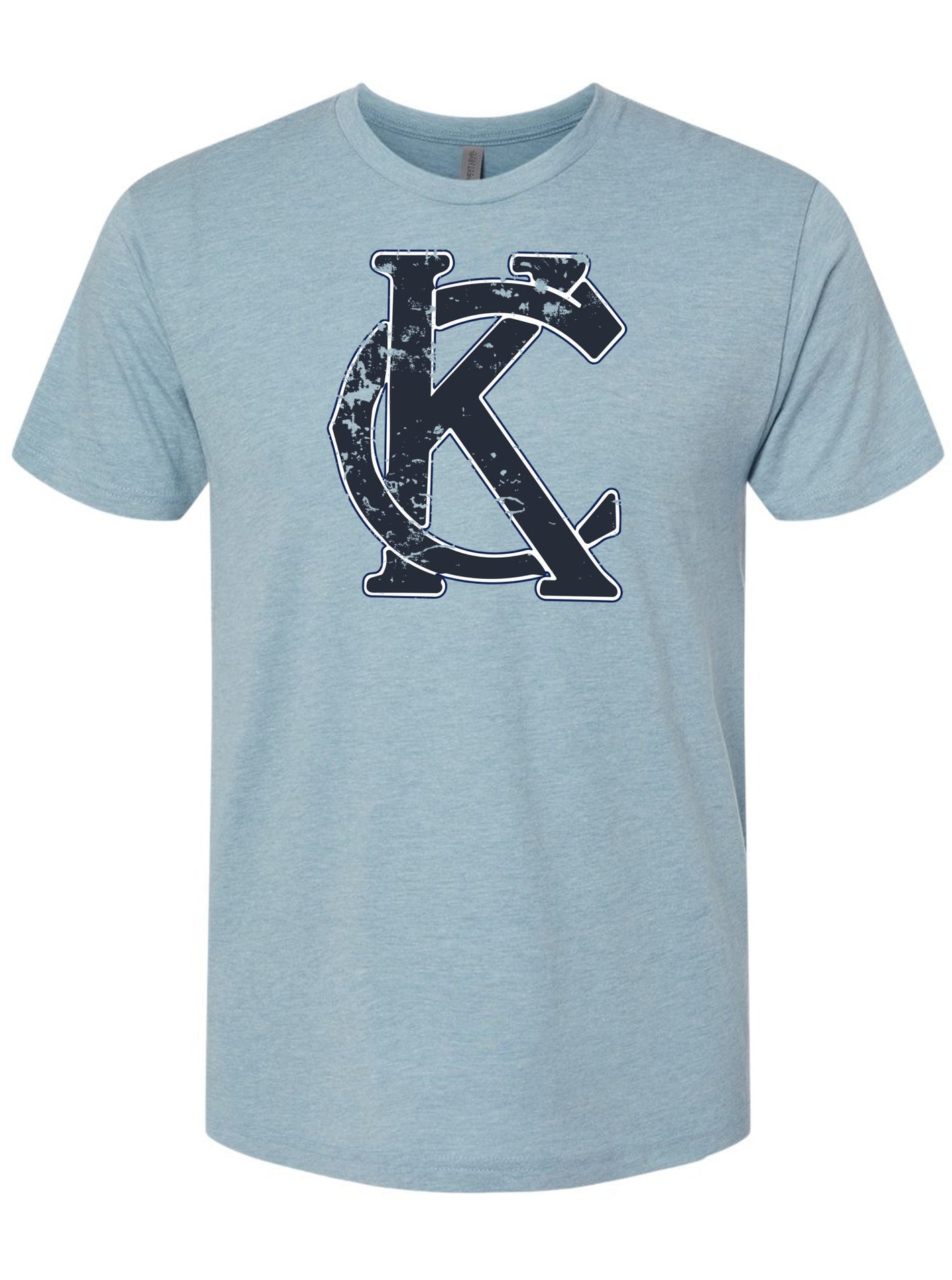 Distressed Retro Interlocking KC | Vintage Kansas City Apparel -