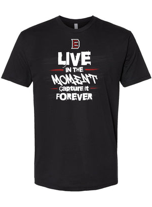 Live In The Moment Capture It Forever - Athletic Tee -