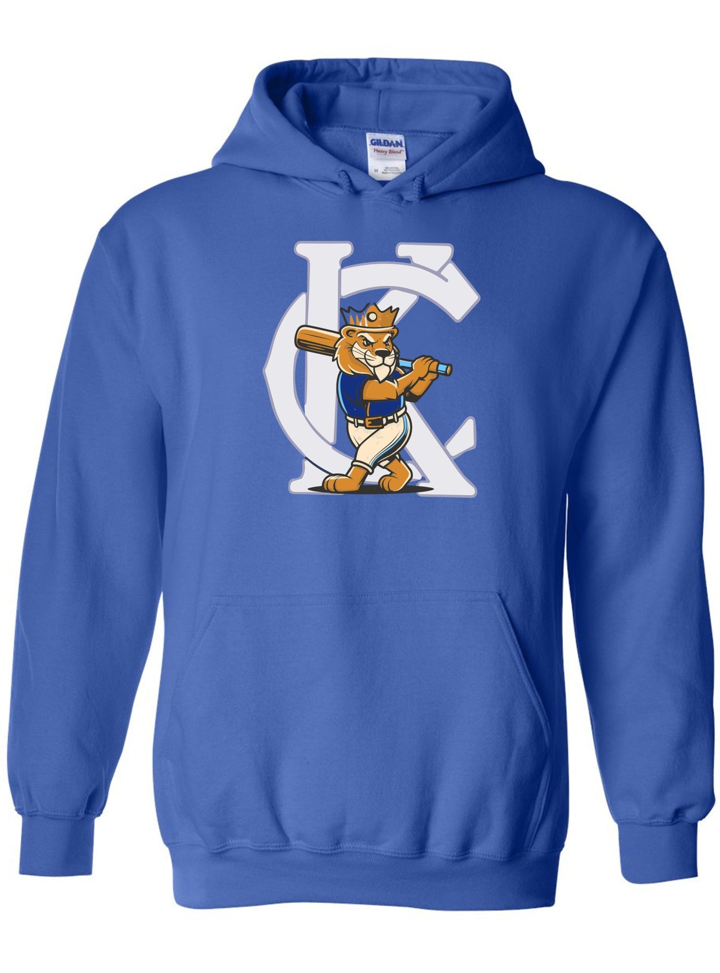 Vintage KC Kansas City Lion Baseball Hoodie | Retro Baseball Apparel -